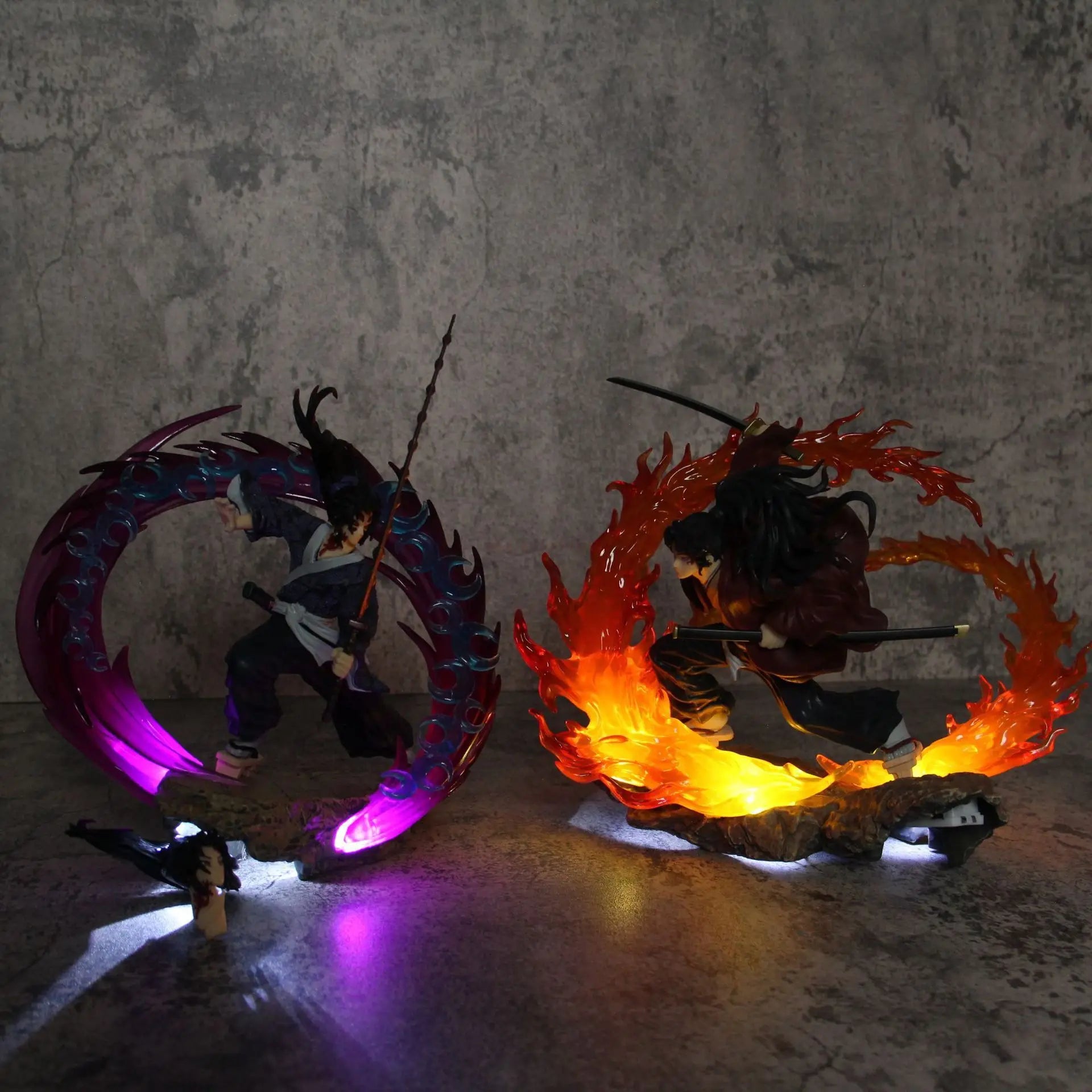 Hot 21cm Demon Slayer Kokushibo Tsugikuni Yoriichi Figure Gk Fierce Battle Action Figurine Pvc Statue Model Dolls Decor Toys