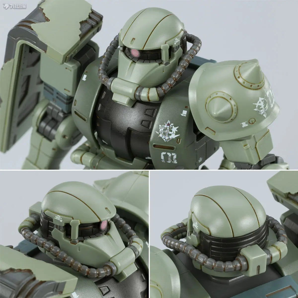 Weimei Wm Hg 1/144 Cucuruz Doans Zaku Ms-06f Battle Damaged Assembly Model Kit Action Figure Plastic Model Custom Toys Gifts