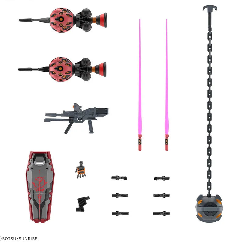 Bandai HG 1/144 HGUC Gundam Gquuuuuux RED Gundam Model Kit Anime Fighter Assembly Model Anime Action Figure Toy Gift for kid