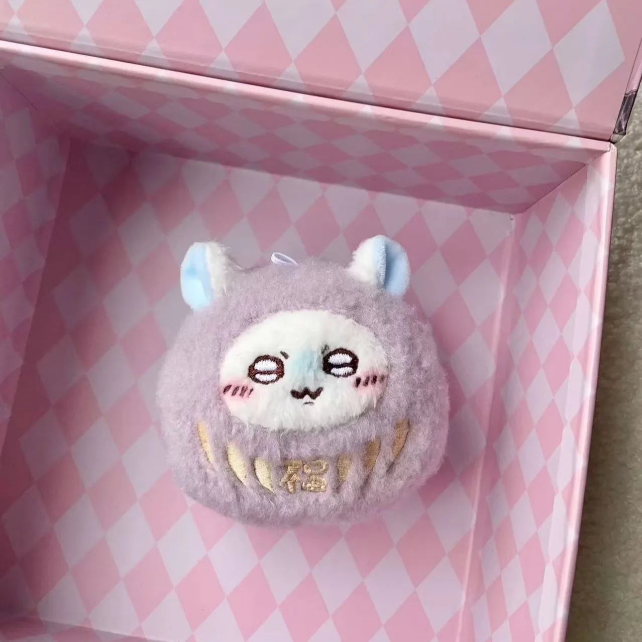 Handmade Chiikawa Saitama Pop-up Store Limited Round and Round Fur Power Flying Mouse Momoka Cute Plush Doll Pendant Friend Gift