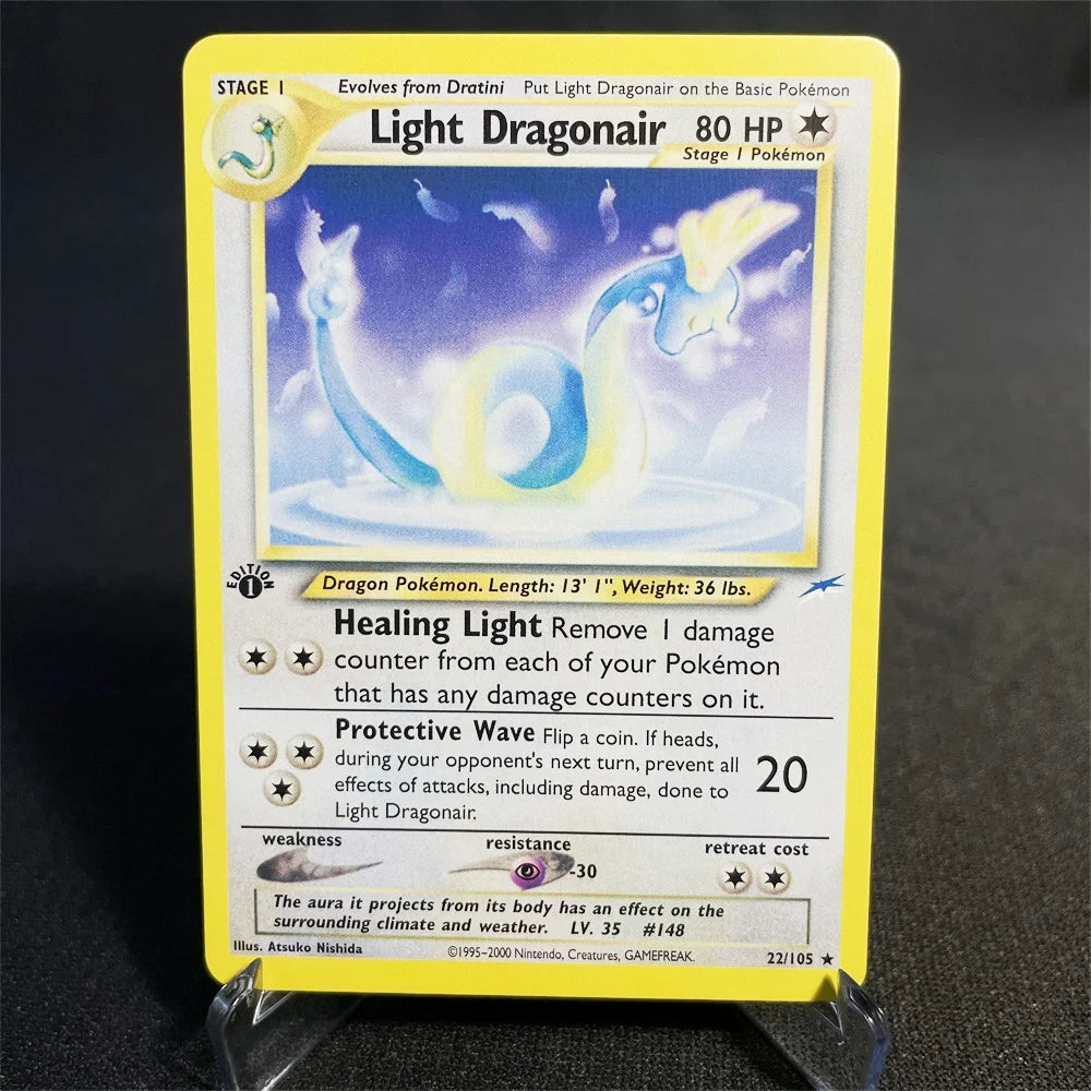 Pokémon Cards Foil Flash Card Neo Destiny Series Celebi Dark Donphan Light Flareon Collection Cards Model Toy Gifts Proxy Card