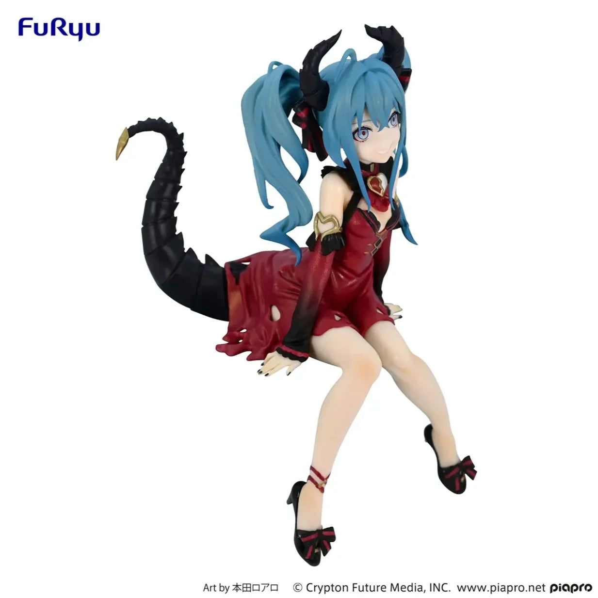 14cm Anime Hatsune Miku Action Figure Kawaii Little Devil Ver Figurine Girls Collectable Pvc Model Seated Desktop Ornament Dolls