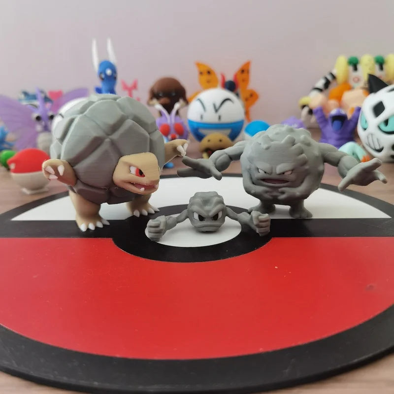 Anime Graveler Golem Geodude Action Figure Proportion World 1:20 Diy 3d Printing Kawaii Character Collection Model Kids Toy Gift