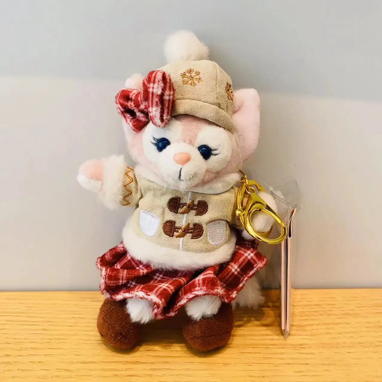 Disney Stellalou Duff Anime Figure Plush Keychain and Bag Pandent Stuffed Animals Rabbit and Bear Peluche Bag Decorations