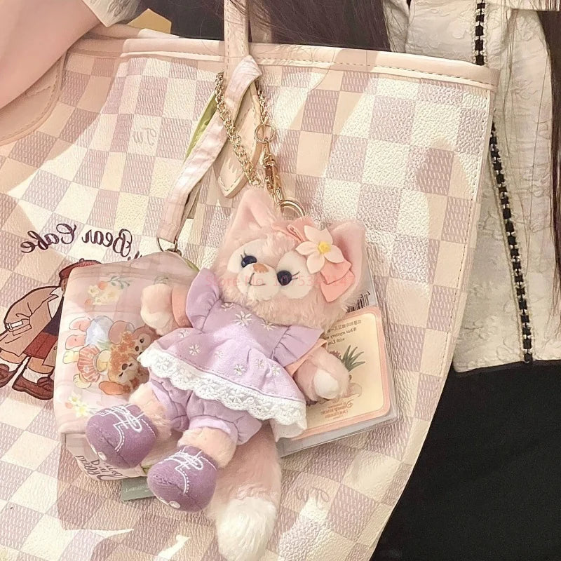 Disney Plush Toys Doll Keyring Keychain Stellalou Shelliemay Linabell Kawaii Bag Pendant Lovely Girl Heart Cute Gifts Hot