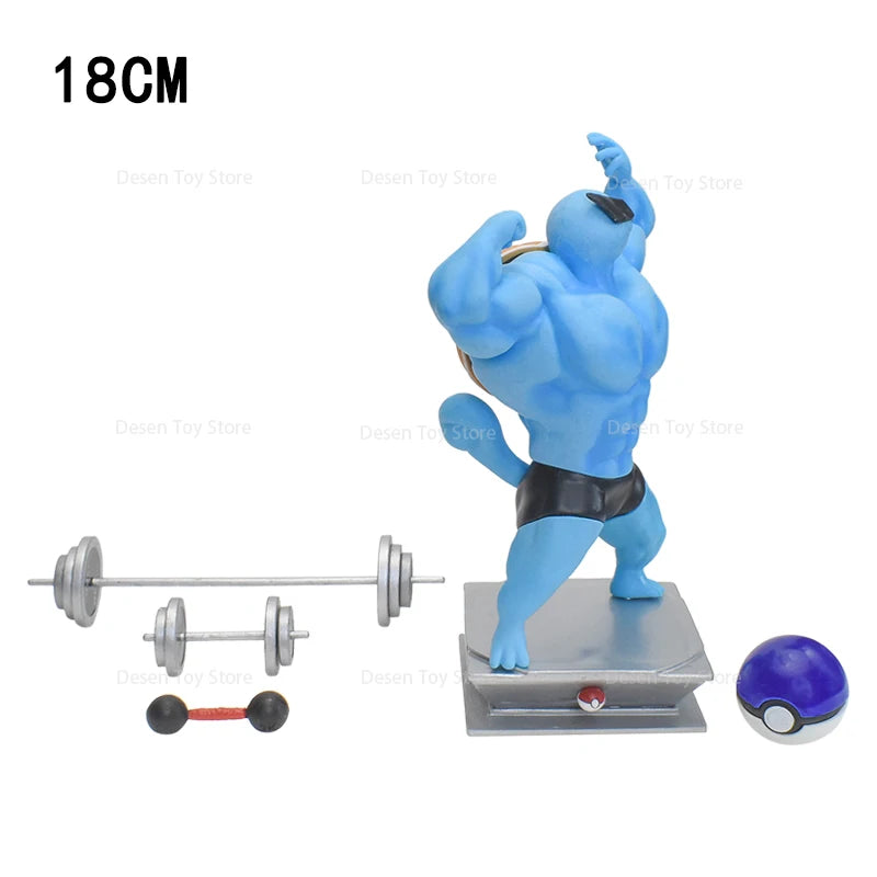 13 Styles Pokemon Muscle Figures Fitness Magikarp Snorlax Dugtrio Psyduck Squirtle Bulbasaur Gengar PVC Action Model Figures Toy