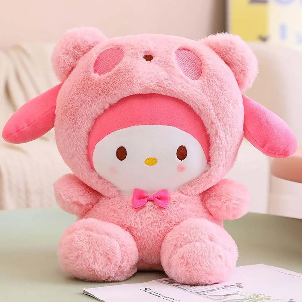 25Cm Kawaii Sanrio Plush Doll Toy Cute Hello Kitty Cinnamoroll My Melody Kuromi Pochacco Lovely Anime peluche Toys Gift For Kids