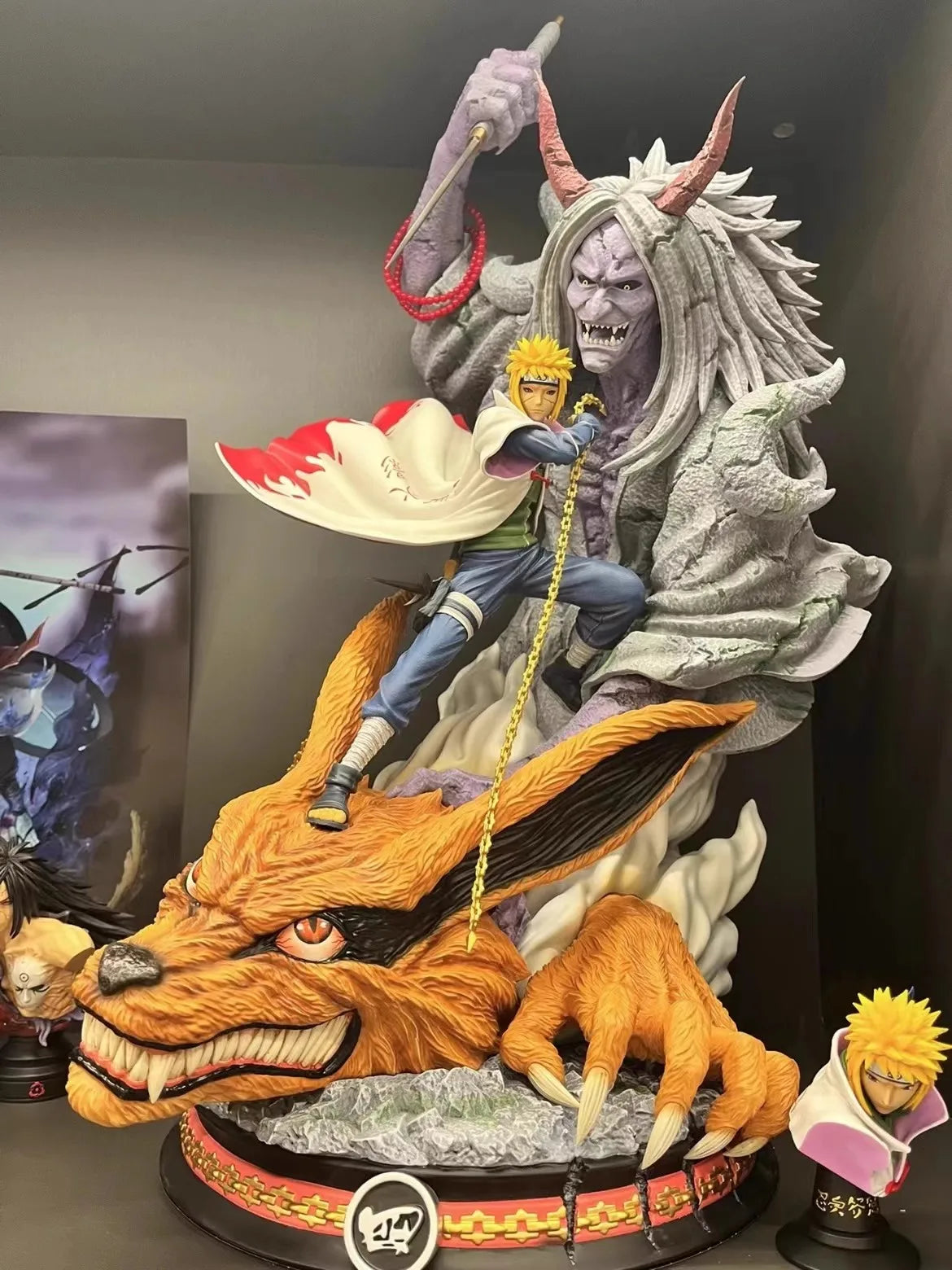 23cm Anime Naruto Figure Namikaze Minato Action Figures Yondaime Hokage GK PVC Model Collection Desk Decor for Gift Toy