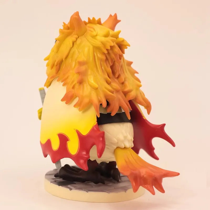Demon Slayer Anime Figures Kimetsu No Yaiba Gk Figure Owl Cos Rengoku Kyoujurou Model Collect Children'S Christmas Cute Gift