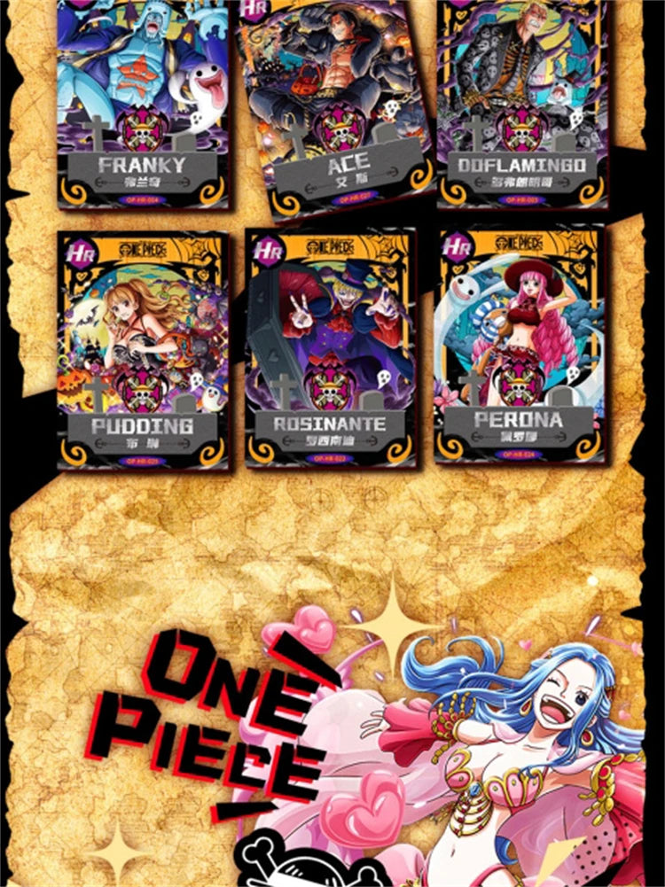 New One Piece Card Straw Hat Pirate Luffy Zoro Nami Classic Anime Character Collection Card Toys Gifts