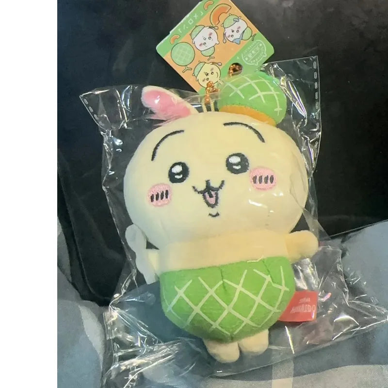 Hokkaido Series Cartoon New Chiikawas Cantaloupe Usagi Doll Self-deprecating Bear Plush Toy Bag Pendant Keychain Decoration Gift