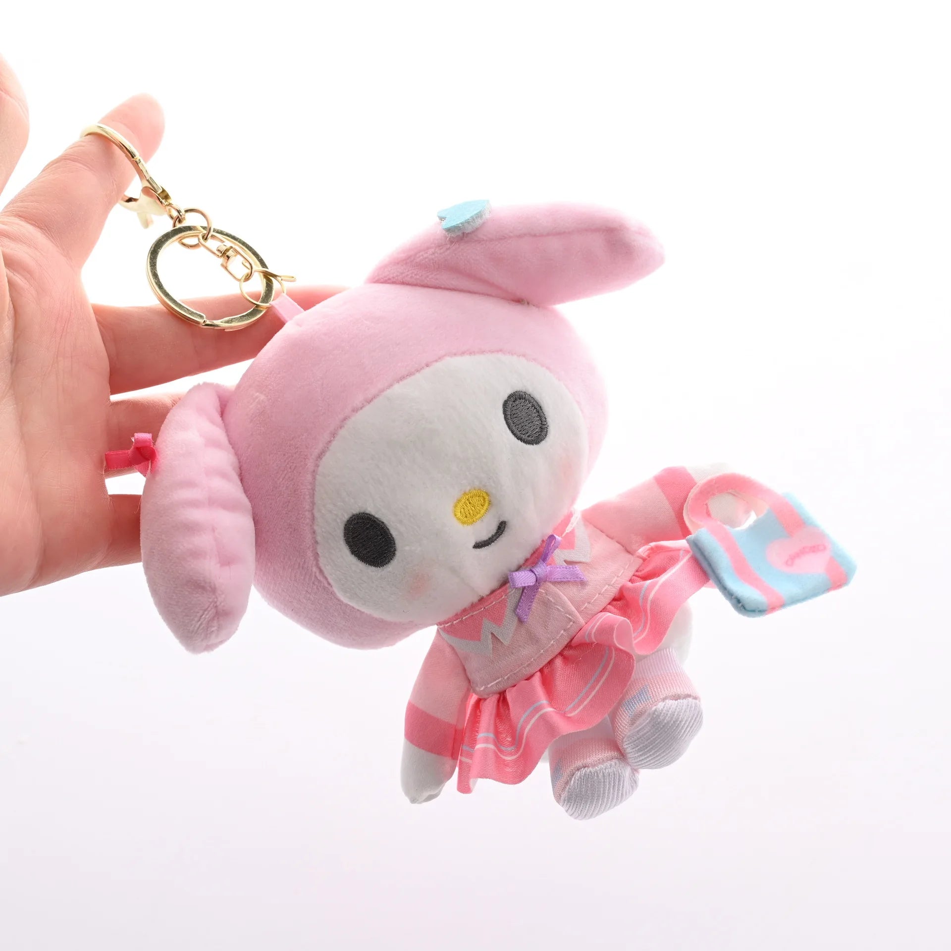 Sanrio Yugui Dog Kulomi Plush Toy Keychain Pendant Cartoon Cute Hello Kitty Plush Toy Bag Pendant Gift for Girlfriend Birthday