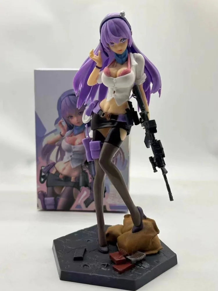 Anime After-School Battlefield Figures All-Rounder ELF Sexy Figurine Pvc Statue Model Doll Collectible Room Decoration Gift 21CM