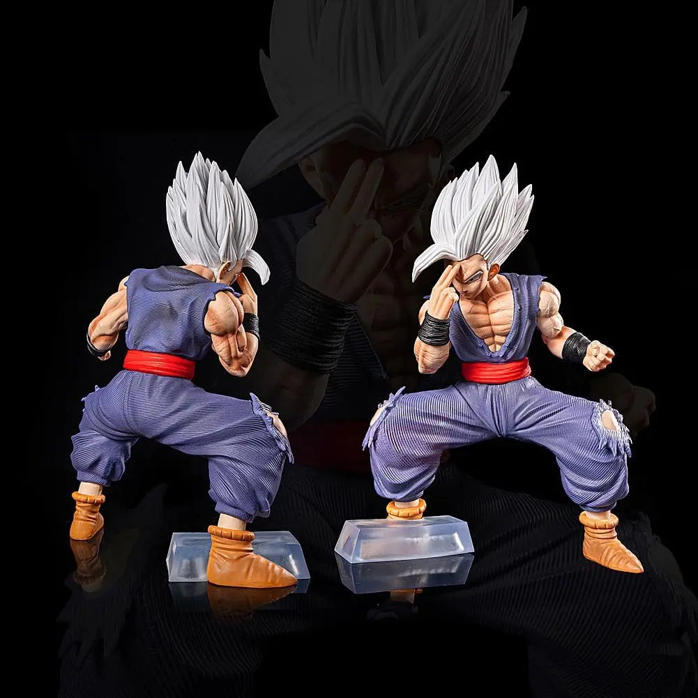 20cm Anime Dragon Ball Beast Figure White Hair Son Gohan Figurine PVC Action Figures Collection Model Toys Children Gift