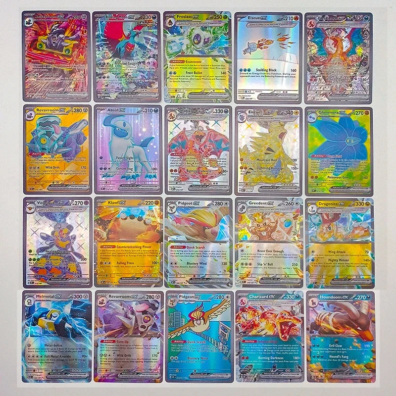 Pokemon 100pcs EX Cards/box English Shining Energy Battle Toys Trading Card Game For Kids Boys Gift