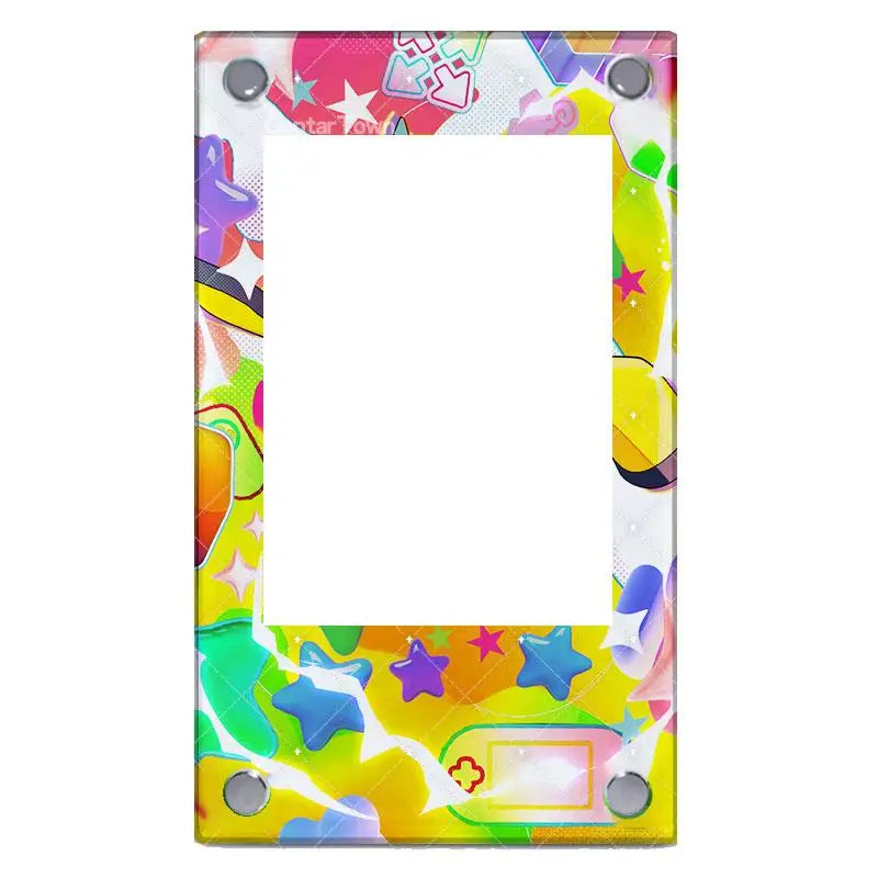 Pokemon Sv9 Iono Reshiram Acrylic Extended Painting Stuck Brick Cartoon Game Collection Card Display Stand Desktop Ornament