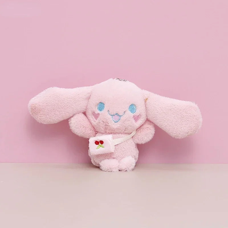 Sanrio Kuromi Cinnamoroll Melody Plush Toy Doll Anime Kawaii Doll Pendant Collection Children's Birthday Festival Gift
