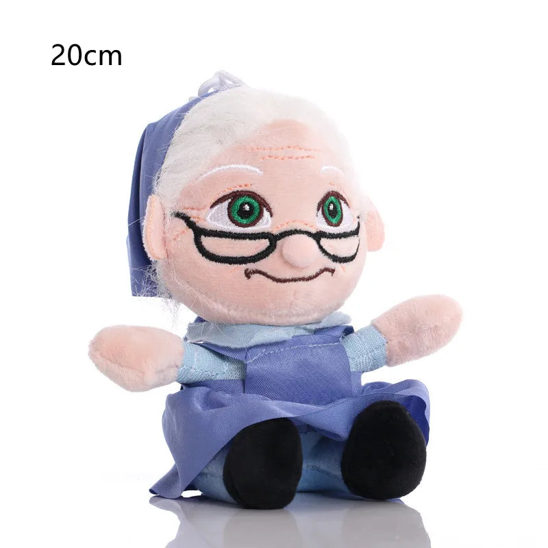 Disney Pixar Movie UP Plush Toys Cartoon Carl Grandfather Grandmother Stuffed Doll Toy For Children Brinquedo Gifts