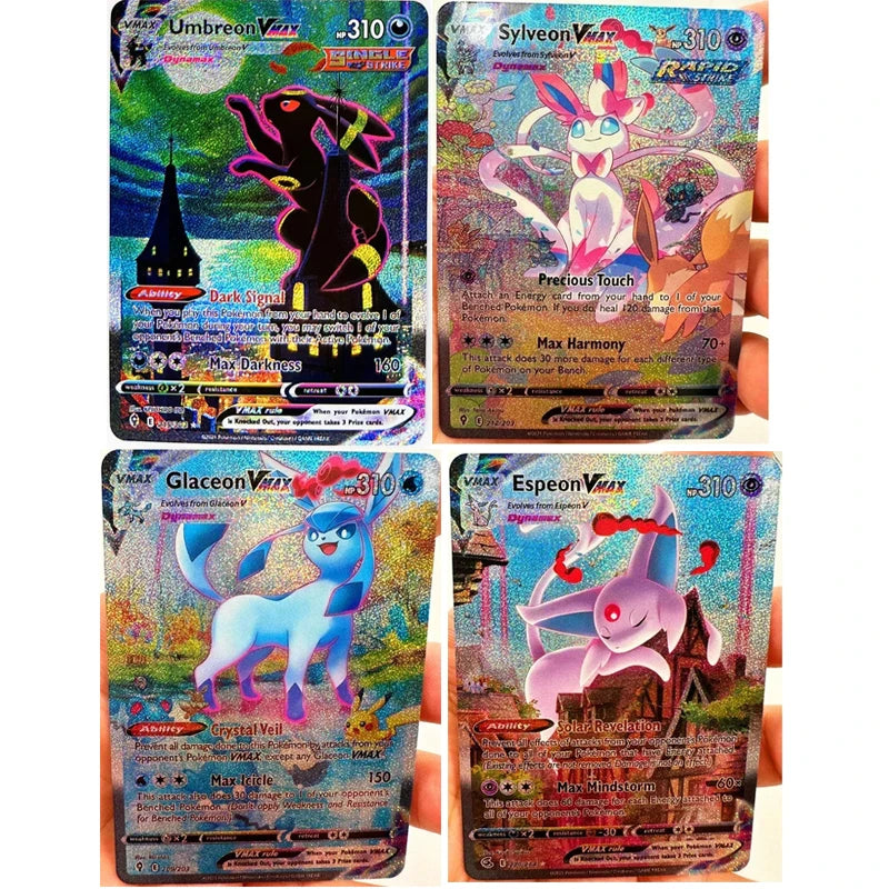 PTCG Pokemon Vmax Charizard Rayquaza Umbreon Toys Hobbies Hobby Collectibles Game Collection Anime Cards