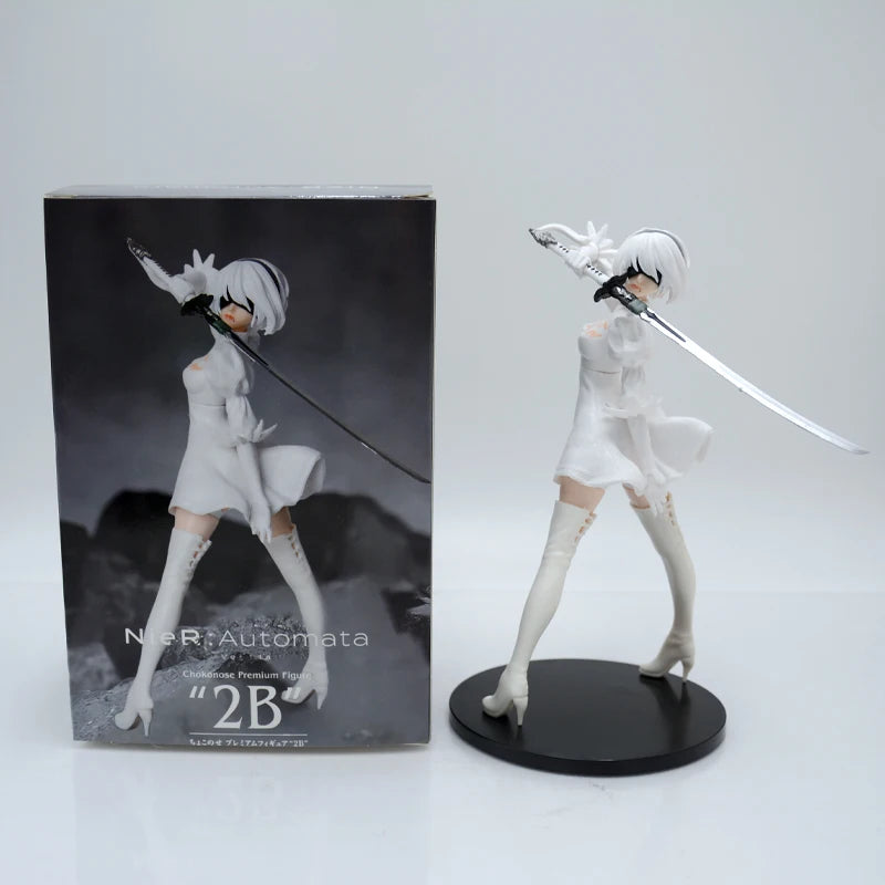 18cm NieR:Automata Ver1.1a YoRHa No.2 Type B Anime Girl Figure NieR Automata YoRHa No.9 Type 9S/2B Action Figure Model Doll Toys