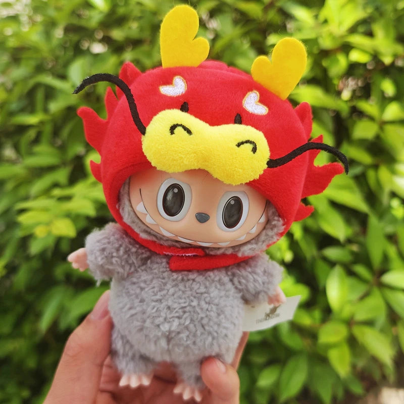 17cm doll clothes labubu hat cotton doll accessories Gourmet headgear headwear Korea Ido doll clothes cute diy Gift Headset