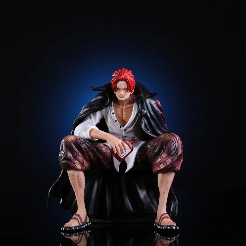 17cm One Piece Shanks Anime Figures Film Red Yonko Red Hair Shanks Action Figure PVC Statue Figurine Model Decoration Doll Toys