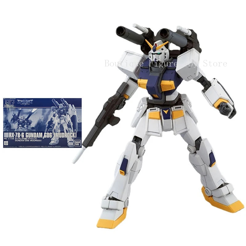 Bandai Gundam Model Kit Anime Figure PB HG 1/144 RX-78-6 G06 Mudrock Gunpla Action Toy Figure Toys for Children