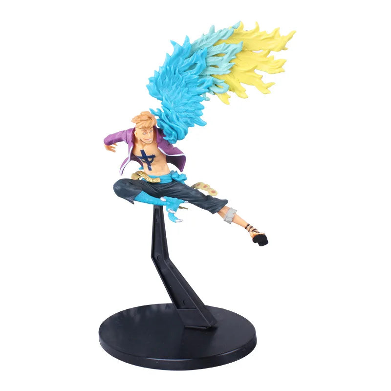 One Piece 15CM Marco Anime Action Figure Figurine Iu Immortal Birds Gk Model Pvc Statue Toys Collection Room Decor Doll Gifts