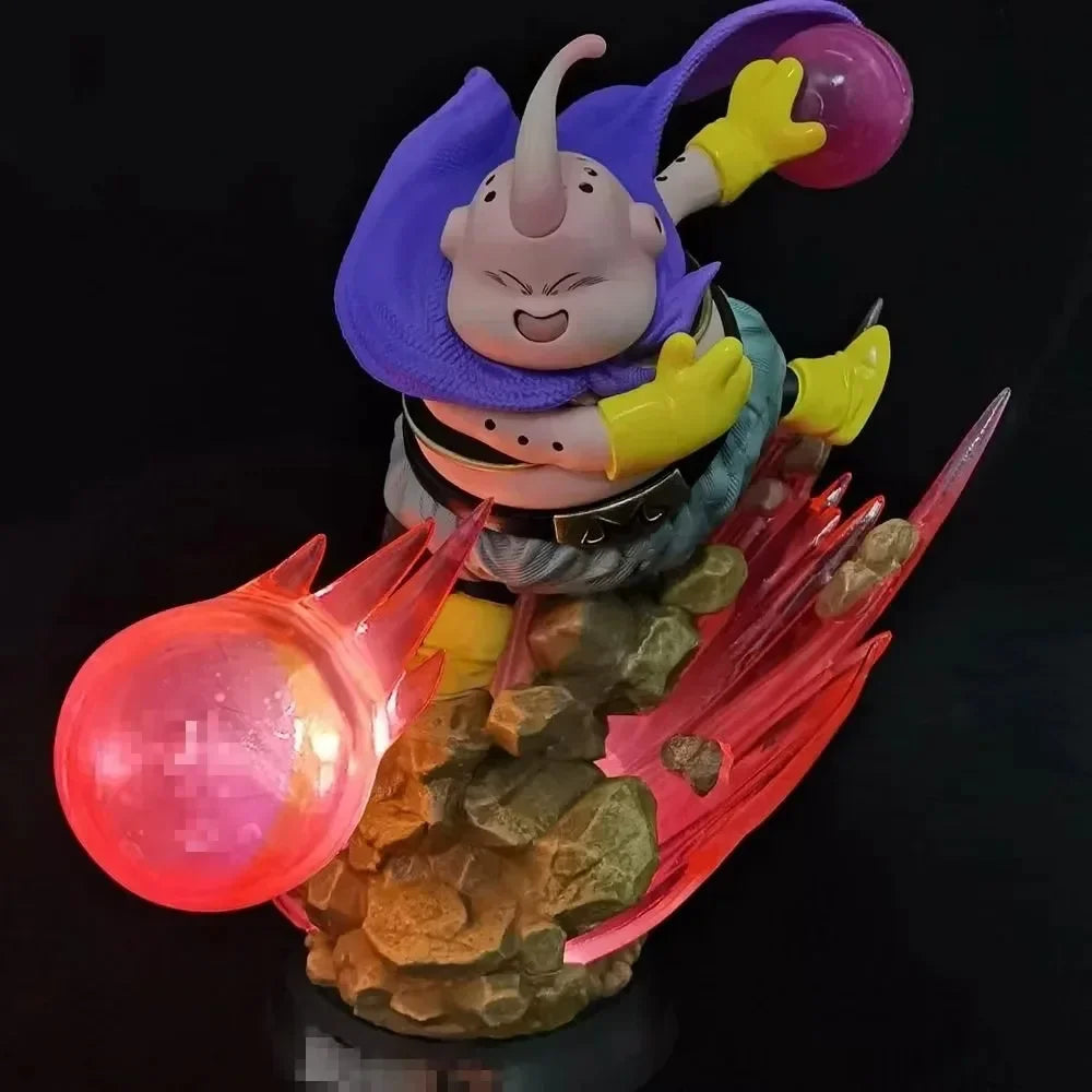 Dragon Ball Z Fat Buu 21cm Anime Figure Majin Buu With Light GK Figurine PVC Statue Model Doll Collectible Desk Decora Toy Gifts