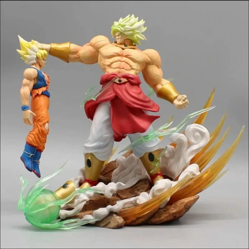 Broli Vs Goku Anime Figure Dragon Ball Broli 28cm Figurine Pvc Statue Model Doll Desk Decoration Collectible Toys Christmas Gift Dragon Ball Collectible Figure