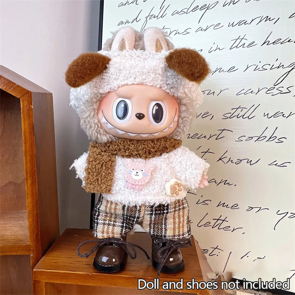 For 17cm Labubu Set High-Quality Clothes Set Multiple Styles Doll Accessories Labubu Clothes