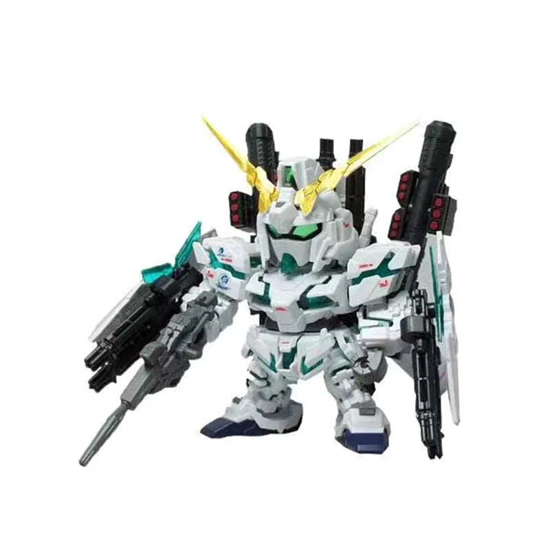 SD GUNDAM Animation Game Peripheral Toys SD UNICORN BANSHEE WING Assembly Toy Anime Figures Action Movable Model Collection
