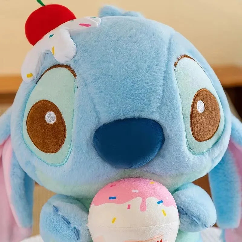 28cm Disney Stitch Ice Cream Soft Toys Cute Plush Doll Cartoon Doll Kawaii Plushie Toys Children Birthday Christmas Gift