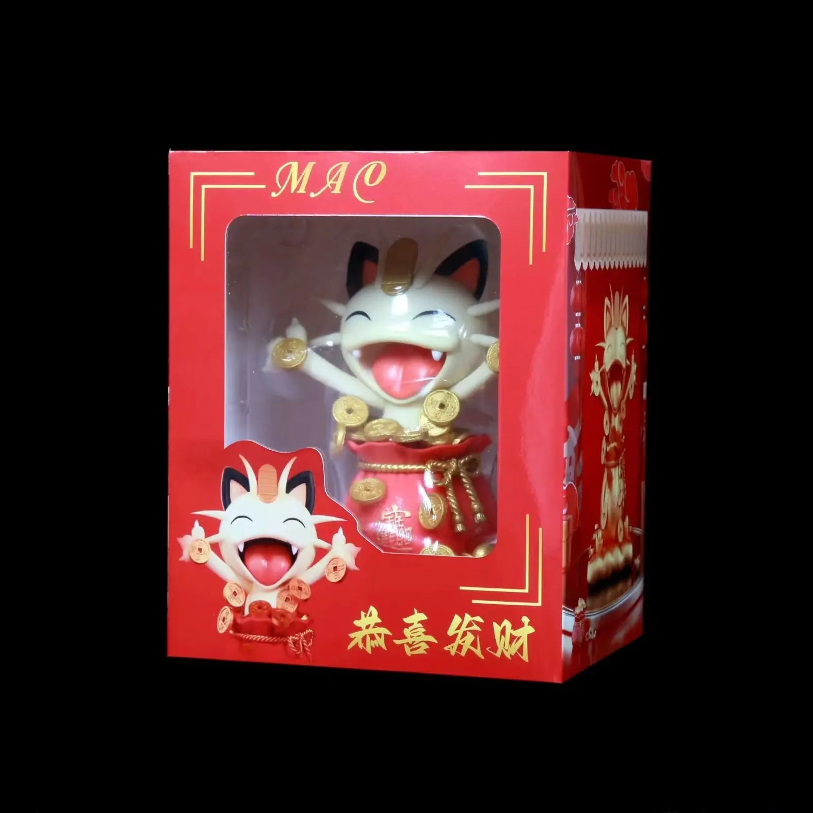 13cm Pokemon Meowth Sprinkle Gold Coins Anime Figure Model Gk Statue Boys Collection Desktop Decoration Ornament Cute Toys Gift