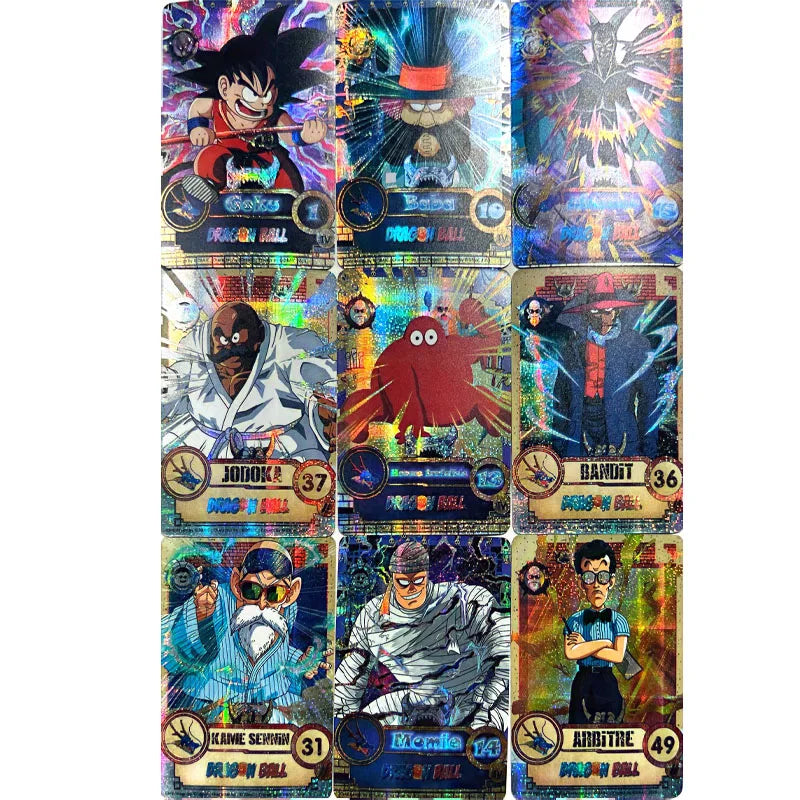 55pcs/set of DIY homemade dragon ball collection card ACG Dragon Ball Super Character Color Flash Card Game Toys Holiday Gifts