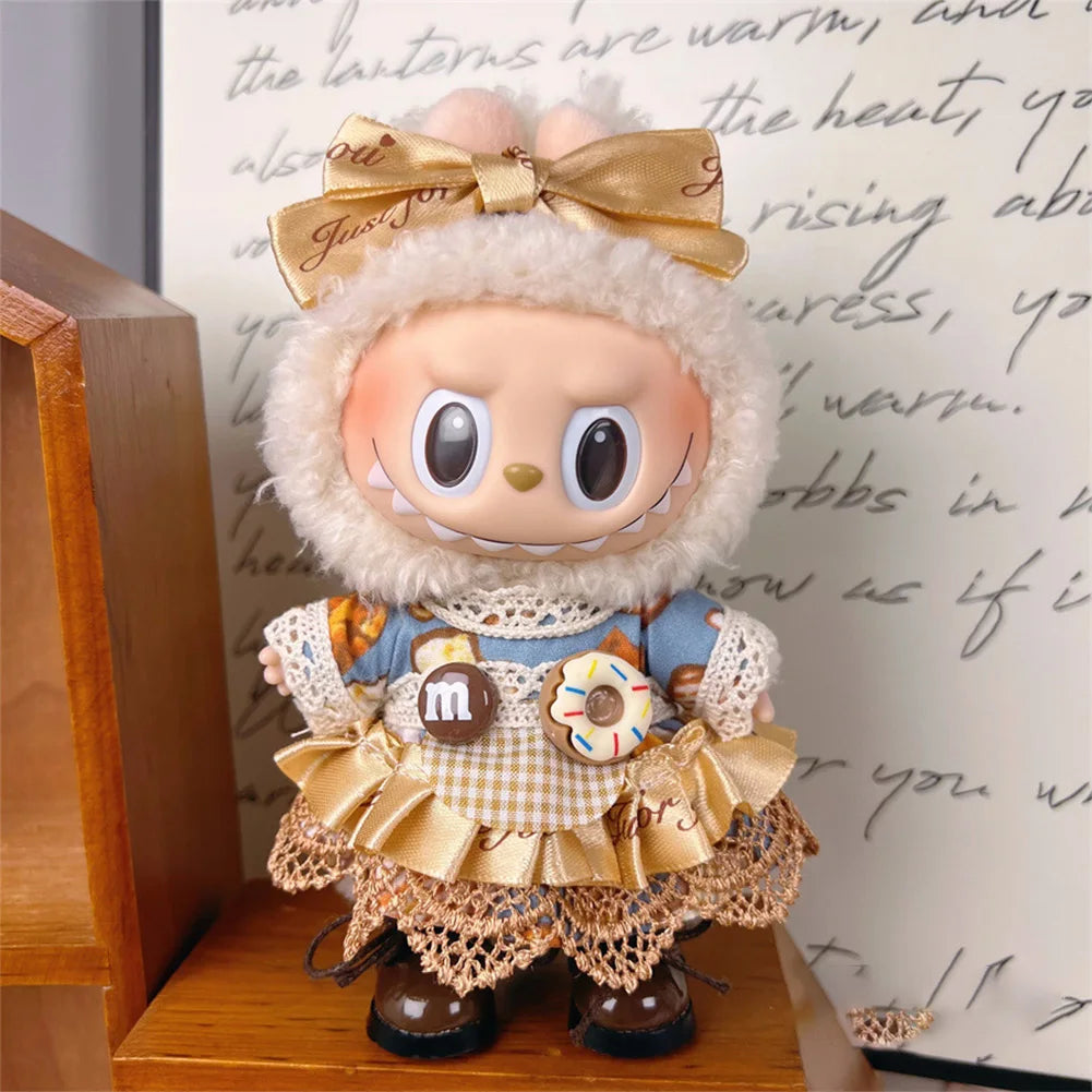 For 17cm Labubu Set High-Quality Clothes Set Multiple Styles Doll Accessories Labubu Clothes