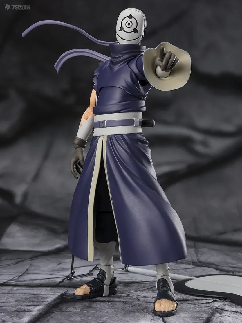 Bandai Anime Action Figure Naruto SHFiguarts SHF Uchiha Obito Hatake Kakashi Finished Model Collection Toy Gift for Kid