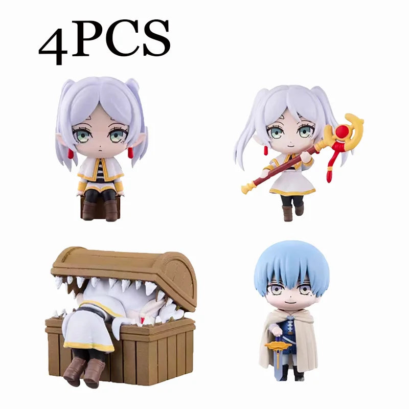 Bandai Frieren: Beyond Journey's End 10cm Anime Figures Frieren Himmel Action Figure Boys Gift Collection Model Doll Toys