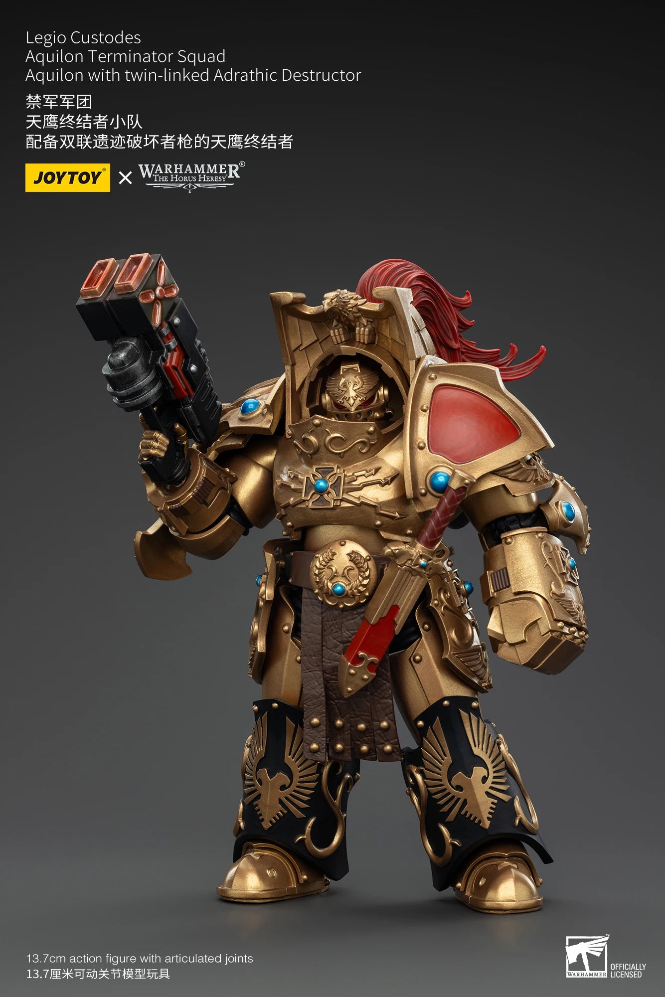 JOYTOY Warhammer 30k 1/18 Action Figures Legio Custodes Aquilon Terminator Squad Toy Collection Figure