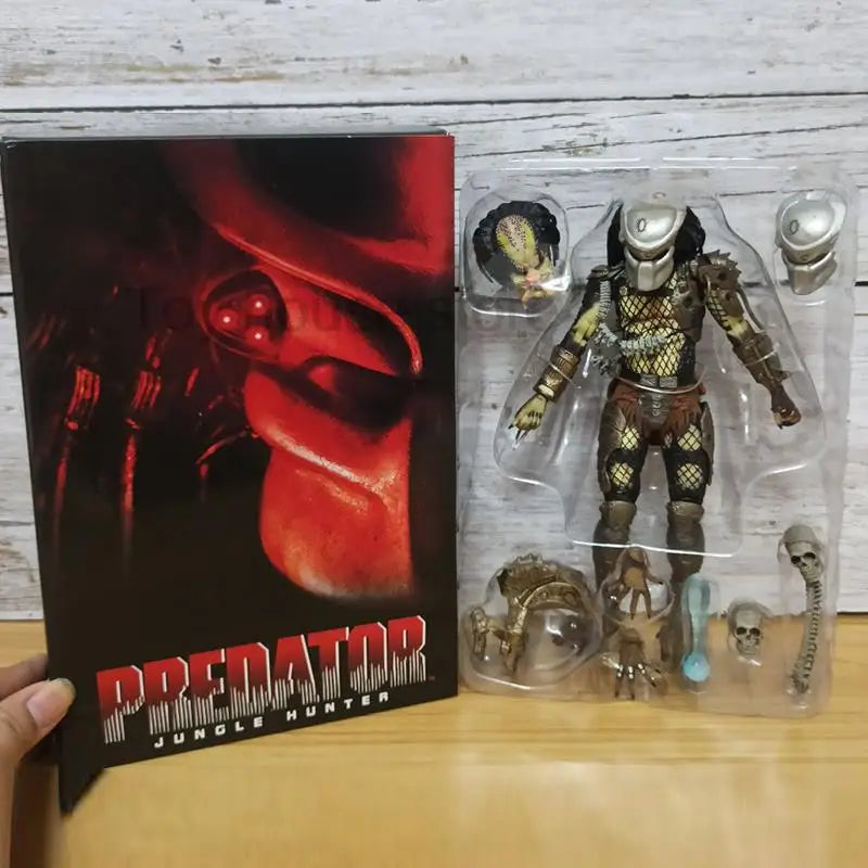 NECA Alien Jungle Hunter Predator Action Figure Model Toy Bookshelf Brinquedos Collection Doll