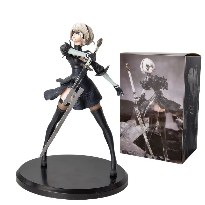 18cm NieR:Automata Ver1.1a YoRHa No.2 Type B Anime Girl Figure NieR Automata YoRHa No.9 Type 9S/2B Action Figure Model Doll Toys