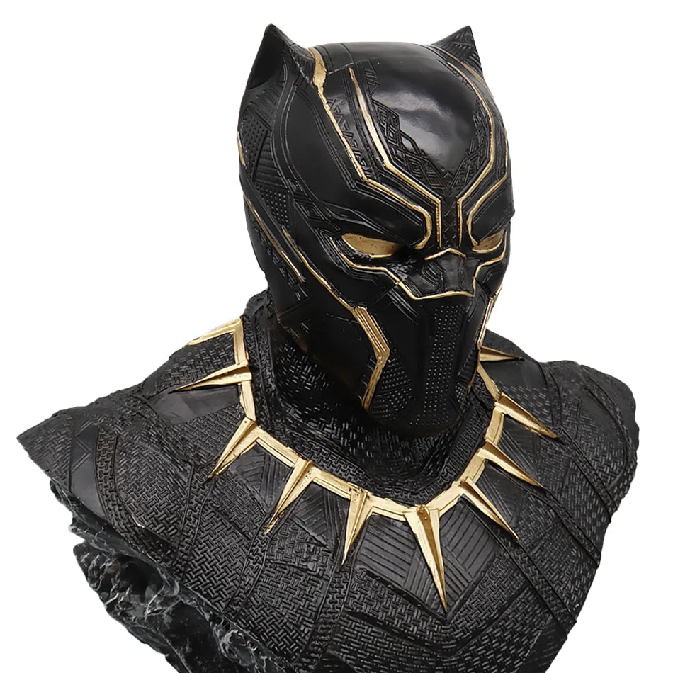 16CM Iron Man Panther Bust Anime Figure Statue marvel Avengers Large Figure Living Room Ornament Resin Collection Gift Toys