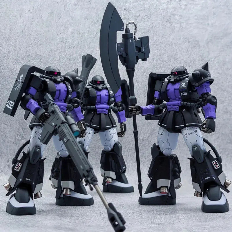 Gaogao Hg 1/144 Zaku Ms-06R-1A Assembly Model Action Model Kit 005 003 Zaku Ii High Sniper Rifle Axe Cannon Mobility Type Robot