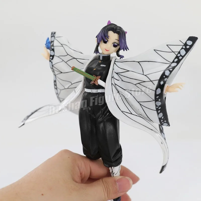 Gk Demon Slayer Action Figure Kochou Shinobu Figurine PVC 21cm Collection Anime Kimetsu No Yaiba Ornaments Model Toys for Gifts