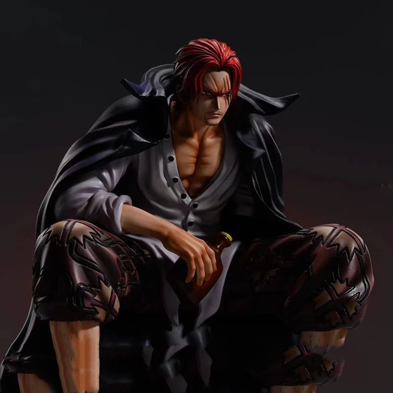 17cm One Piece Shanks Anime Figures Film Red Yonko Red Hair Shanks Action Figure PVC Statue Figurine Model Decoration Doll Toys