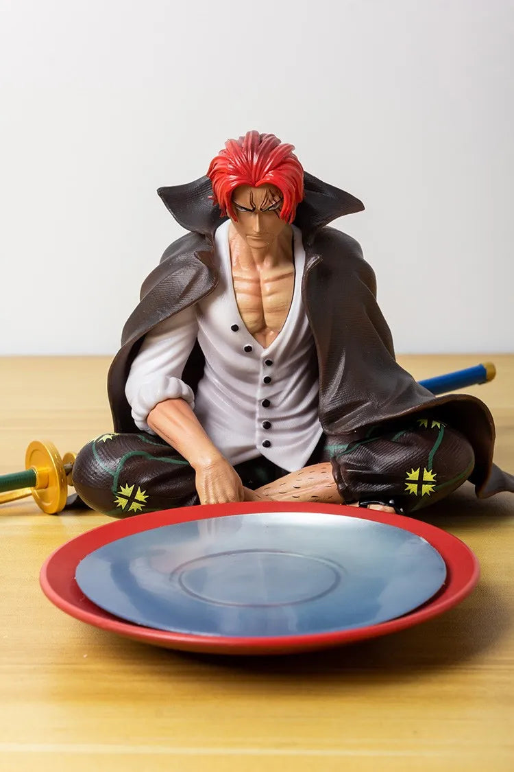 17cm One Piece Shanks Anime Figures Film Red Yonko Red Hair Shanks Action Figure PVC Statue Figurine Model Decoration Doll Toys