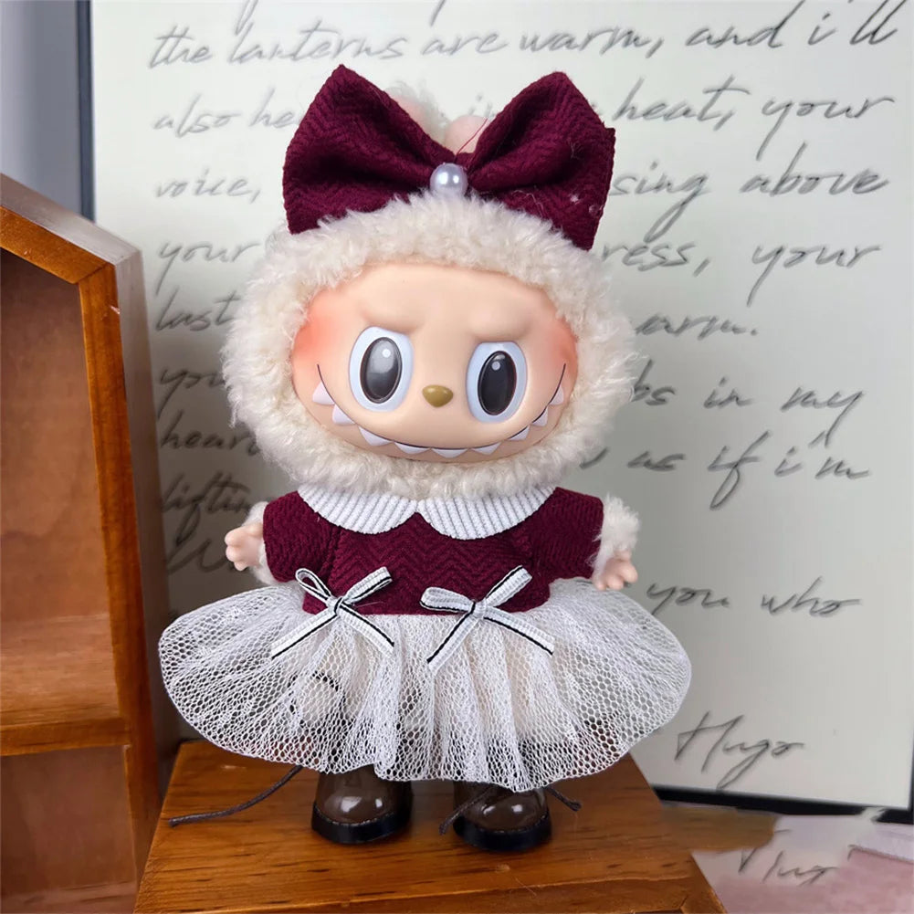 For 17cm Labubu Set High-Quality Clothes Set Multiple Styles Doll Accessories Labubu Clothes