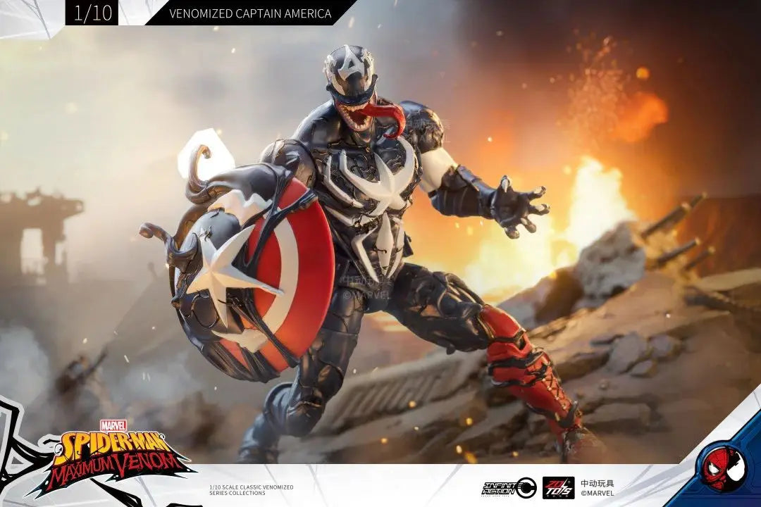ZD Original Venom Parasitic Iron Man Thanos Symbiote Captain America Black Panther 1/10 Marvel legends Action Figure Anime Toy