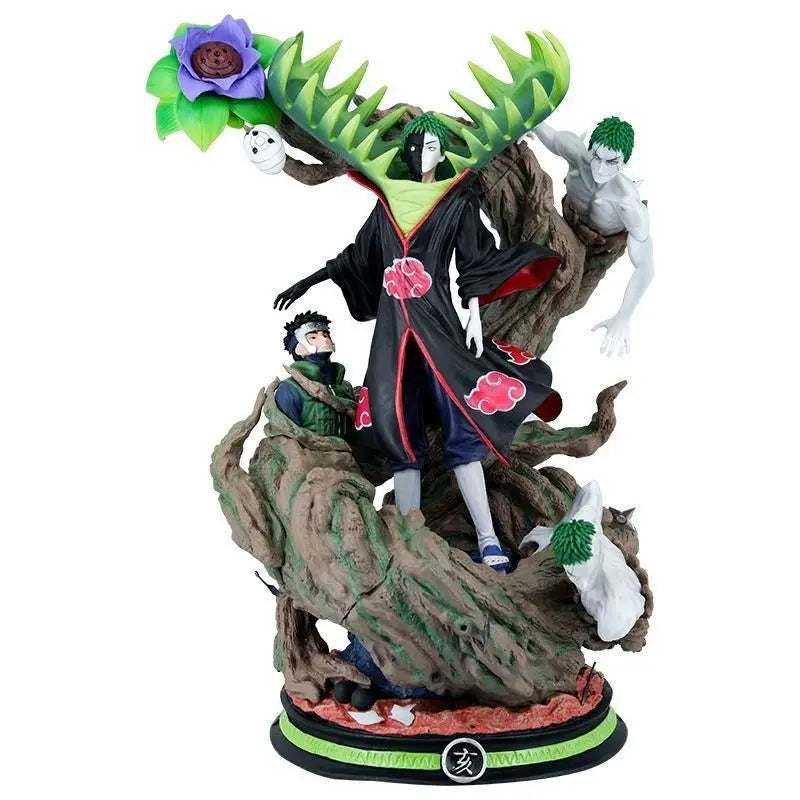 38cm NARUTO Animation Peripherals Akatsuki Zetsu Yamato Black Zetsu White Zetsu Large Pvc Statue Ornaments Collections Model Toy