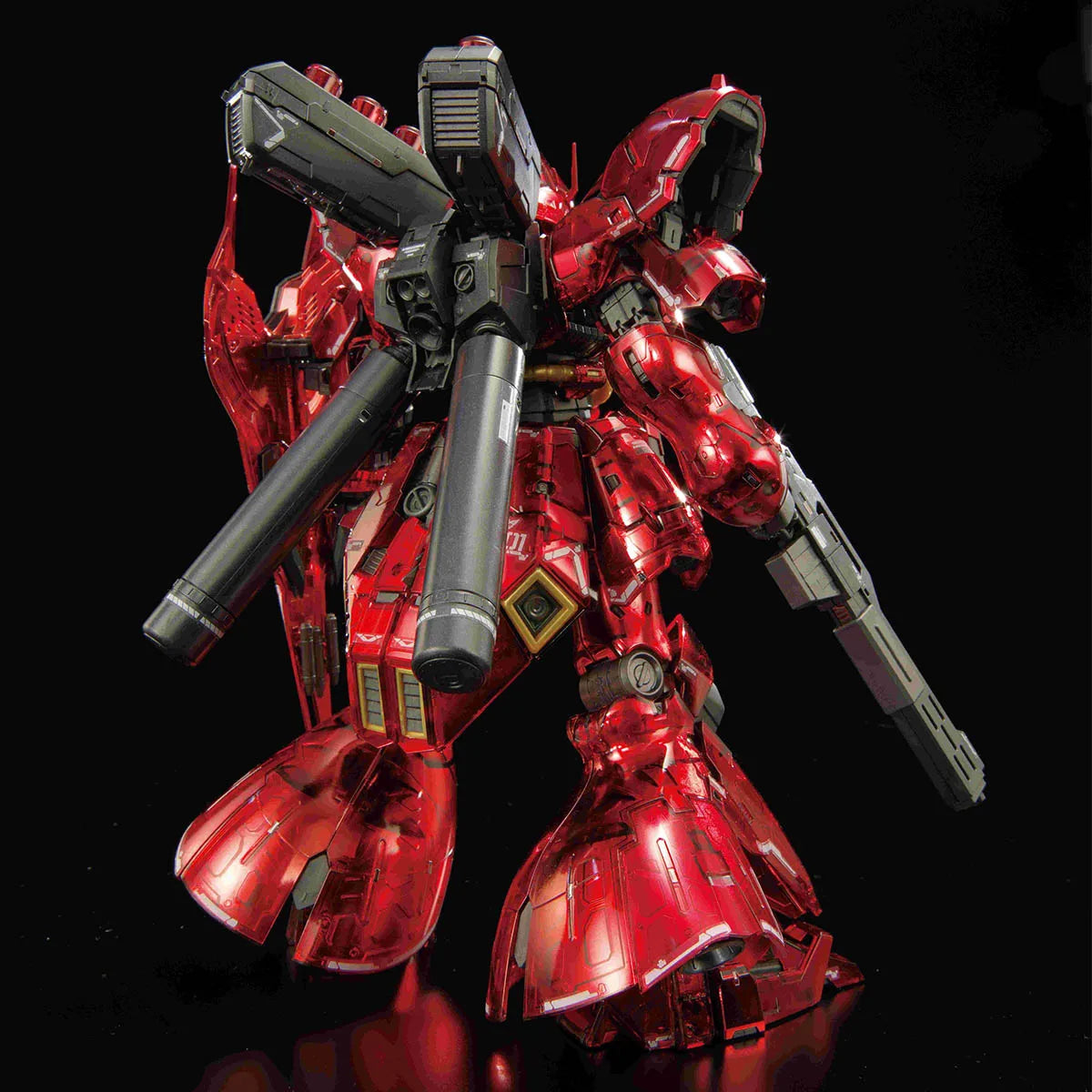 Model BANDAI RG 1/144 Gundam Base Sazabi Mechanical Core Plating Assembly Action Figure Anime Figurine